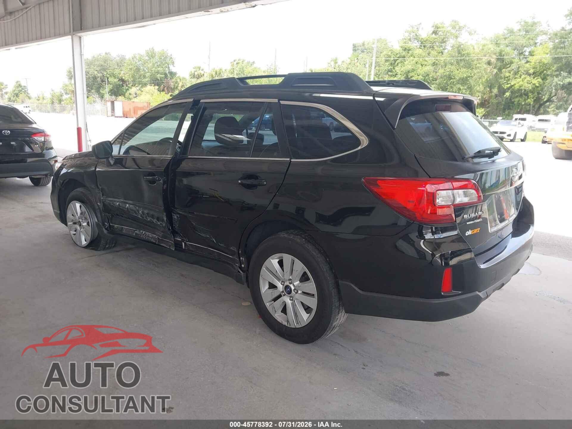 SUBARU OUTBACK 2017 - 4S4BSAAC7H3227967