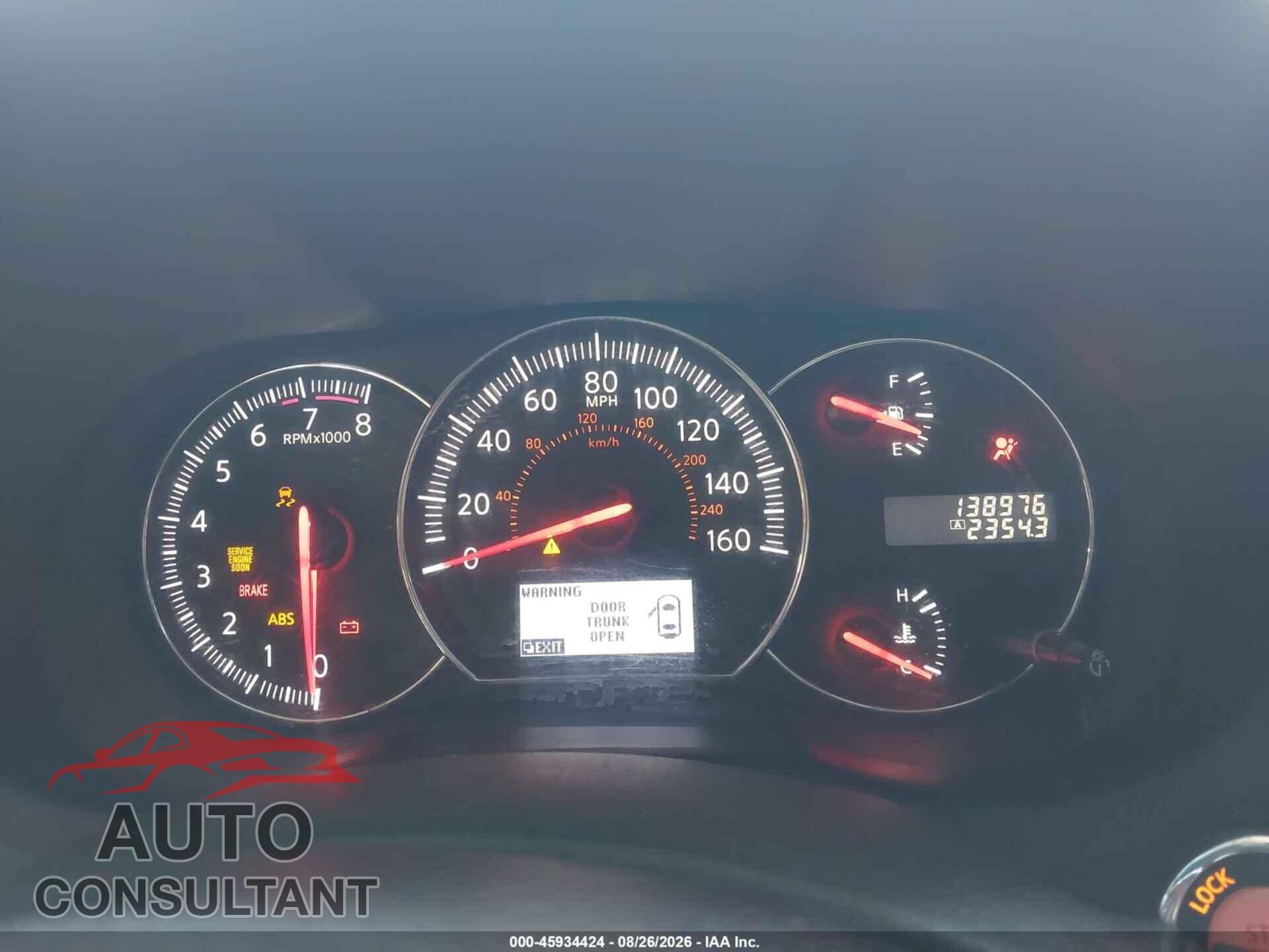 NISSAN MAXIMA 2014 - 1N4AA5AP9EC438005
