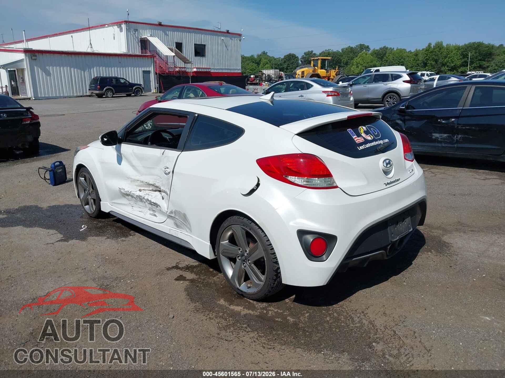 HYUNDAI VELOSTER 2013 - KMHTC6AEXDU136129