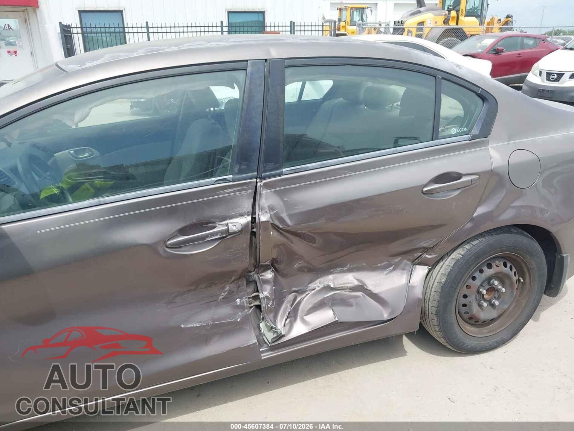 HONDA CIVIC 2012 - 2HGFB2F5XCH524566