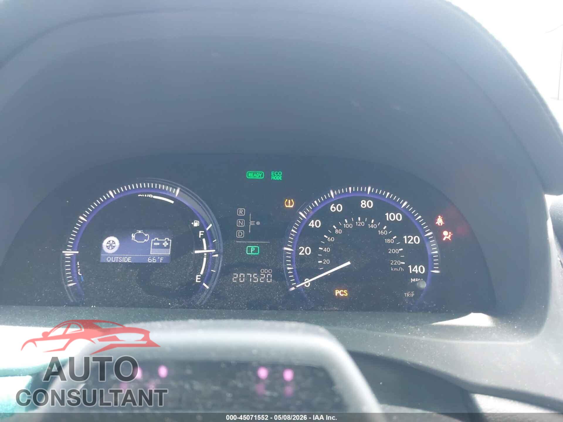 LEXUS HS 250H 2010 - JTHBB1BA7A2003805
