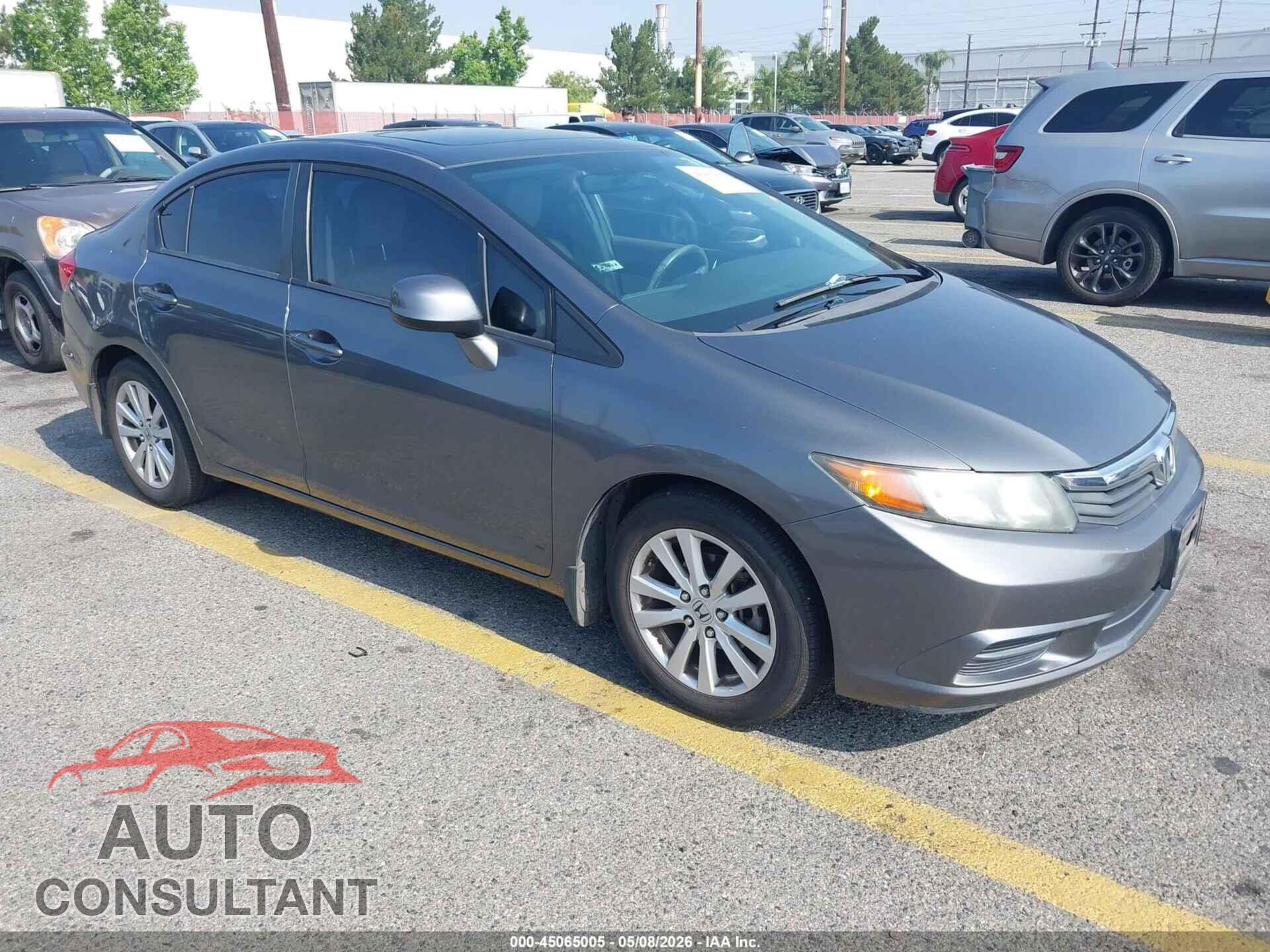HONDA CIVIC 2012 - 19XFB2F93CE051929