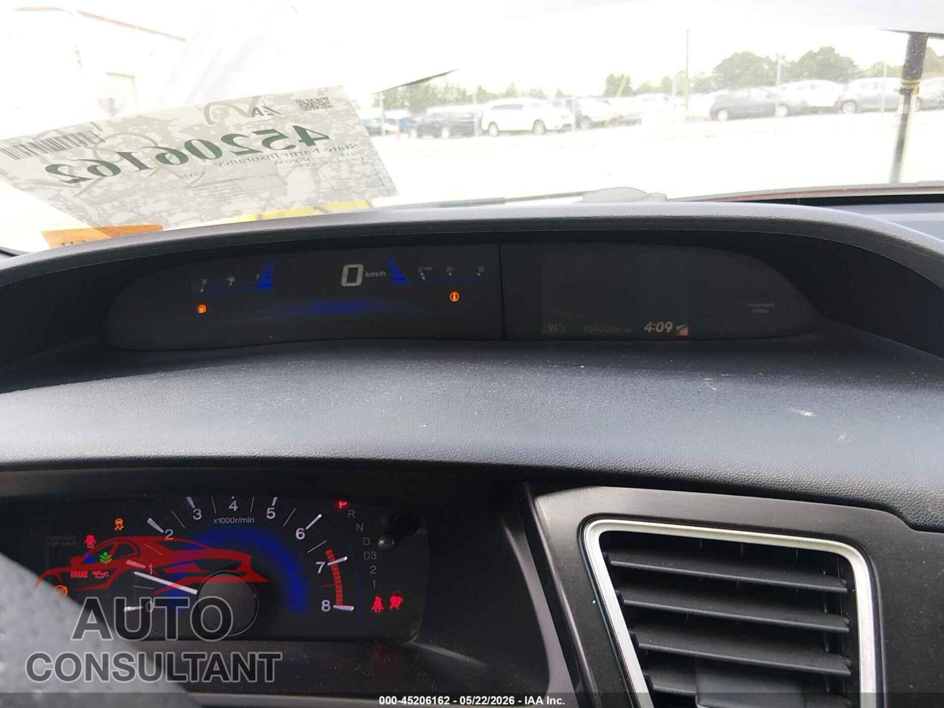 HONDA CIVIC 2013 - 19XFB2F57DE027275