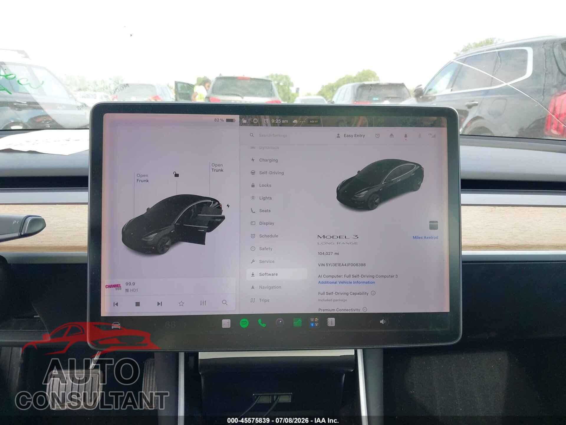 TESLA MODEL 3 2018 - 5YJ3E1EA4JF008398