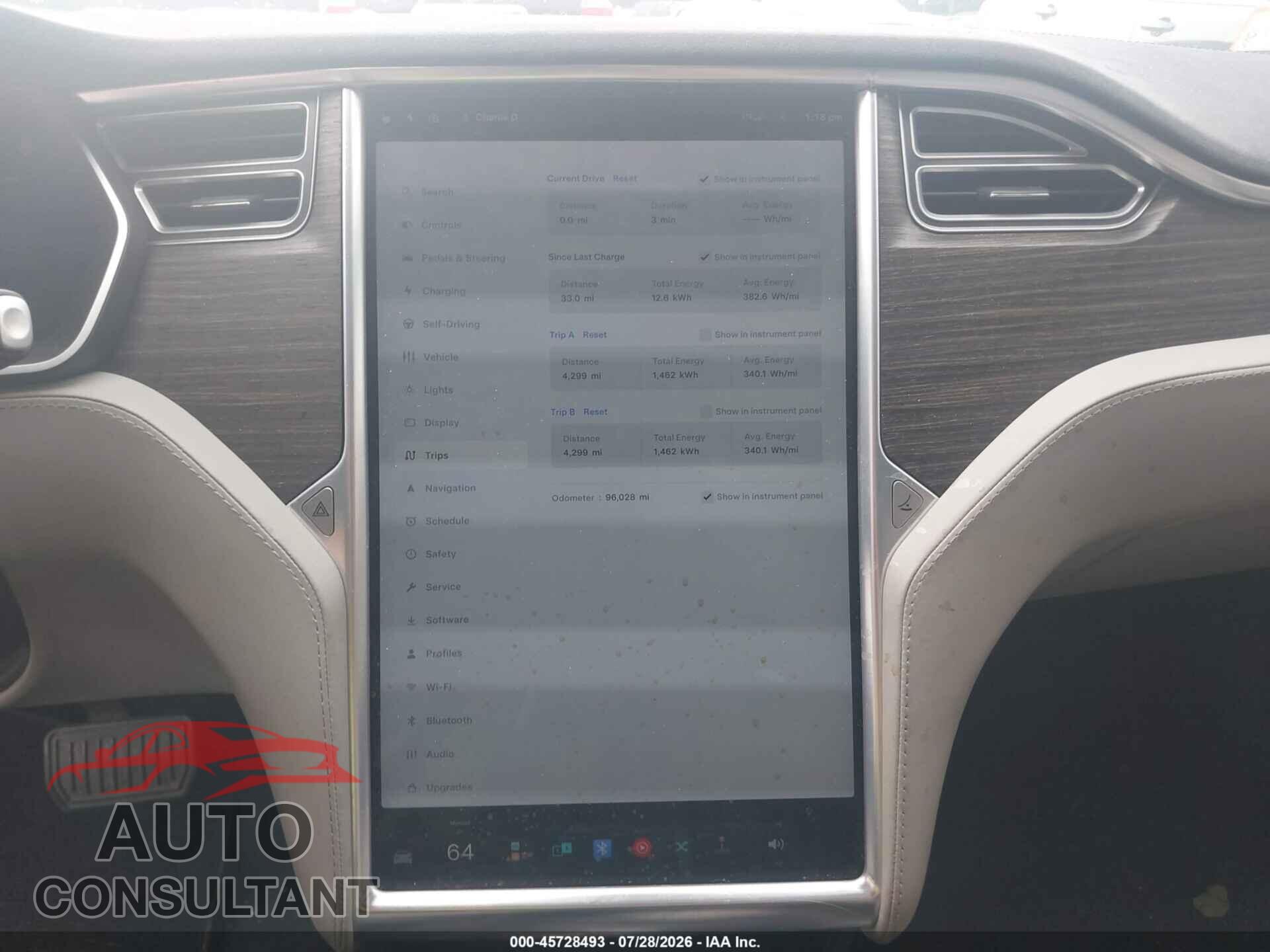 TESLA MODEL S 2015 - 5YJSA1H16FFP78161