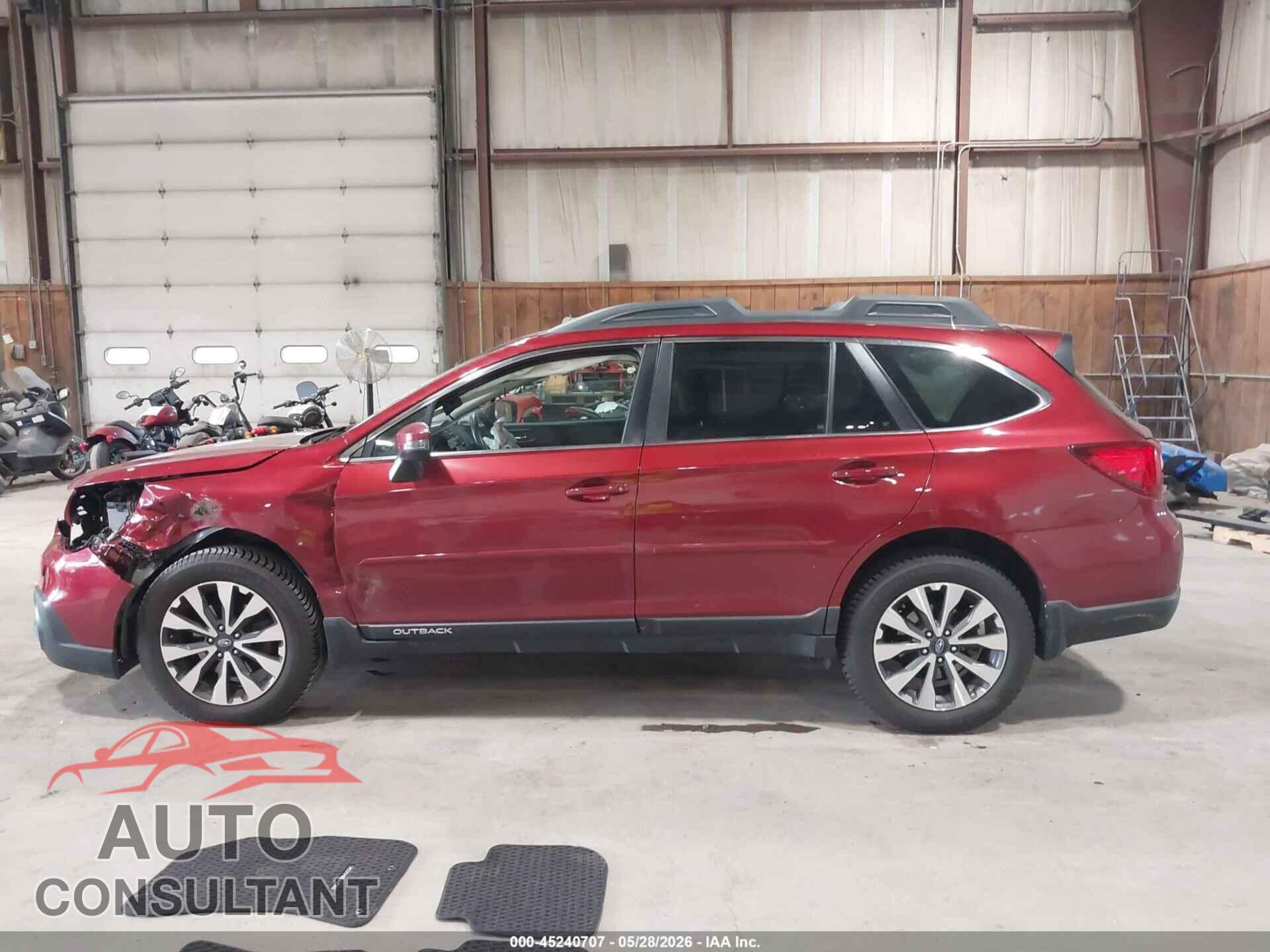SUBARU OUTBACK 2016 - 4S4BSEJC1G3312602