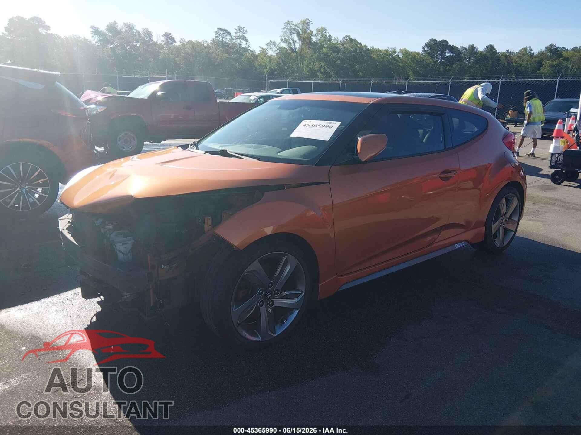 HYUNDAI VELOSTER 2013 - KMHTC6AEXDU172693