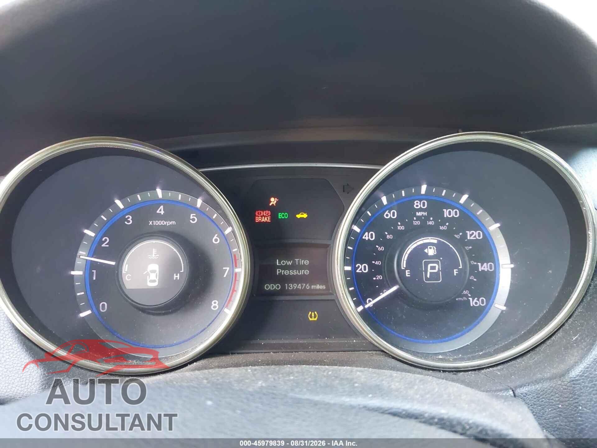 HYUNDAI SONATA 2011 - 5NPEC4AC3BH306564