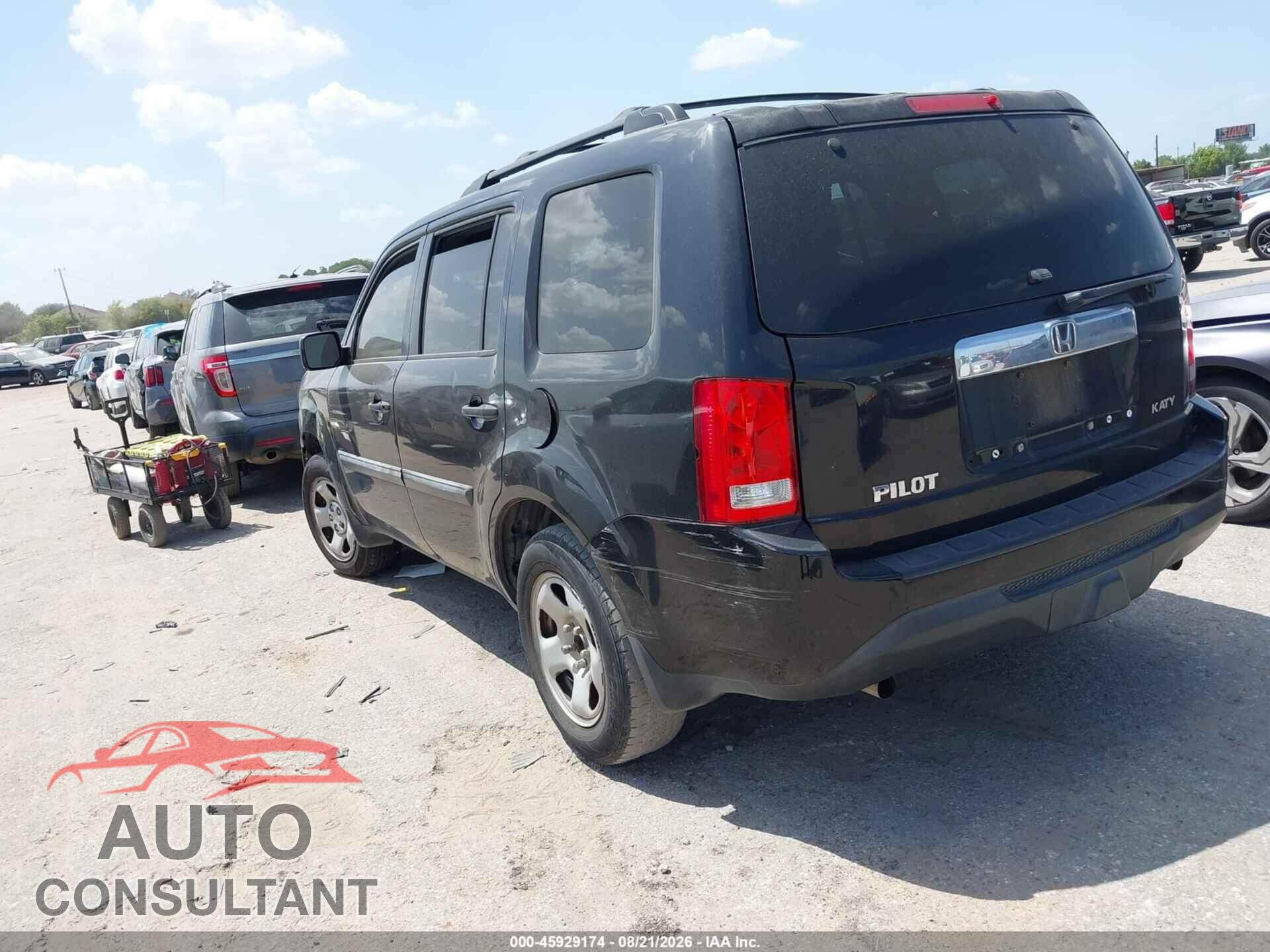 HONDA PILOT 2012 - 5FNYF3H27CB035214