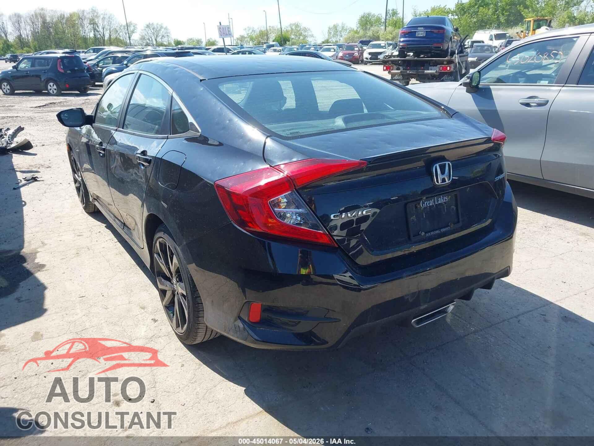 HONDA CIVIC 2019 - 2HGFC2F85KH509768