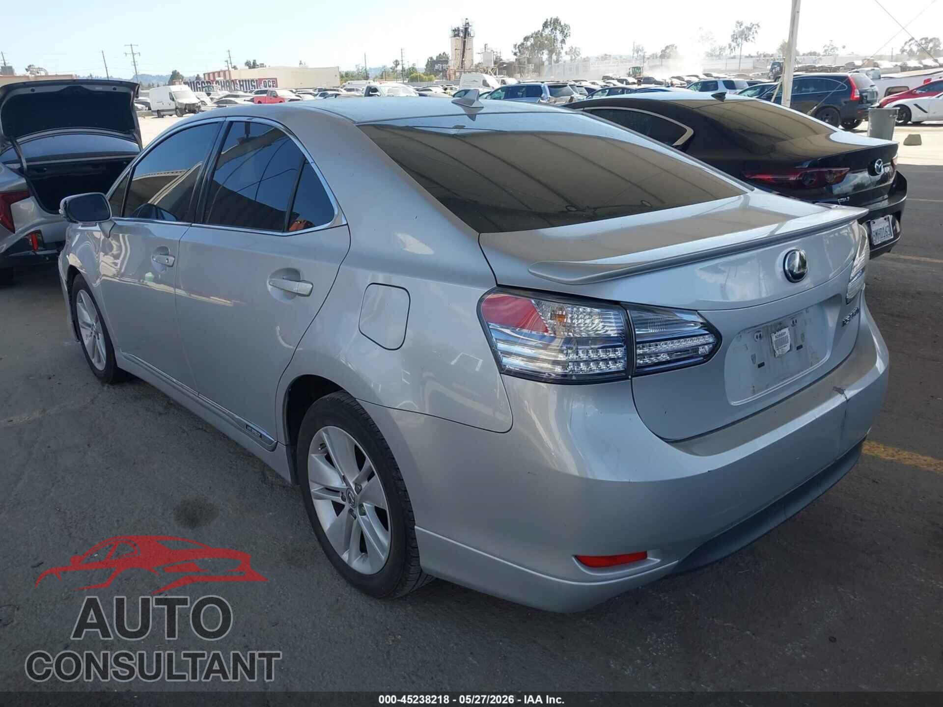 LEXUS HS 250H 2012 - JTHBB1BA4C2050504
