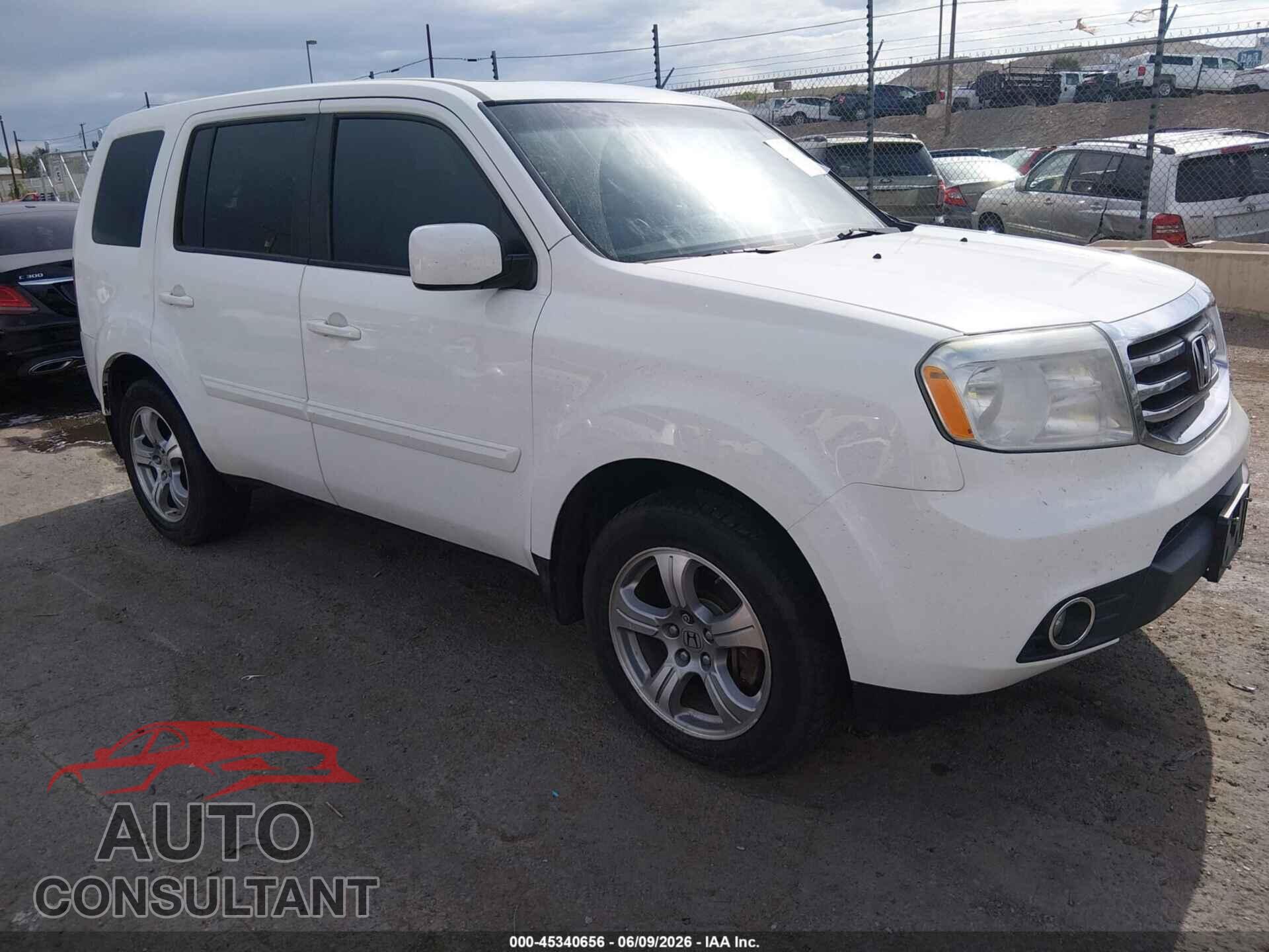 HONDA PILOT 2012 - 5FNYF4H51CB048797