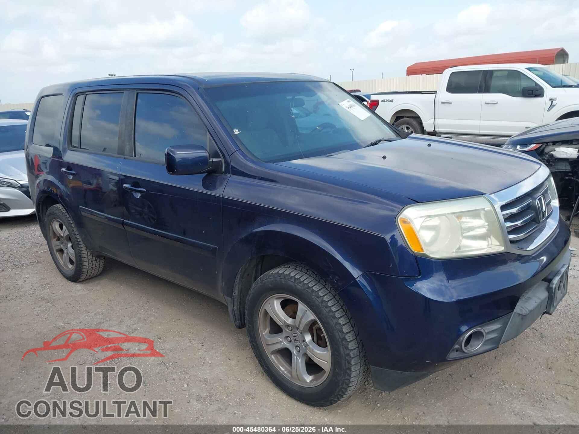 HONDA PILOT 2013 - 5FNYF3H43DB039344