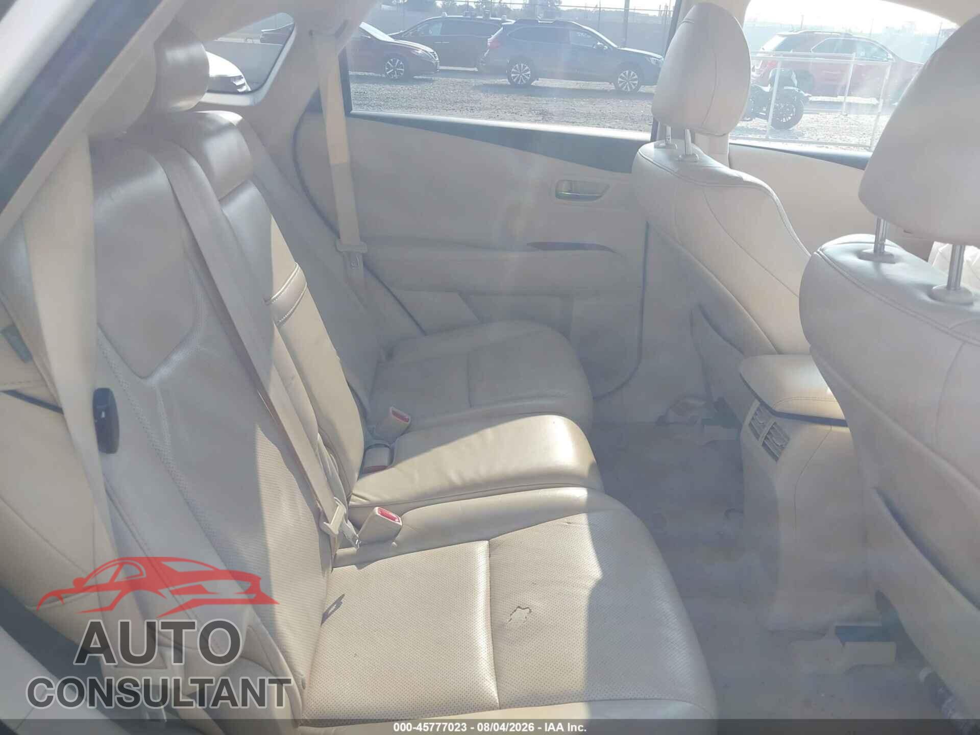 LEXUS RX 350 2012 - 2T2BK1BA4CC141982