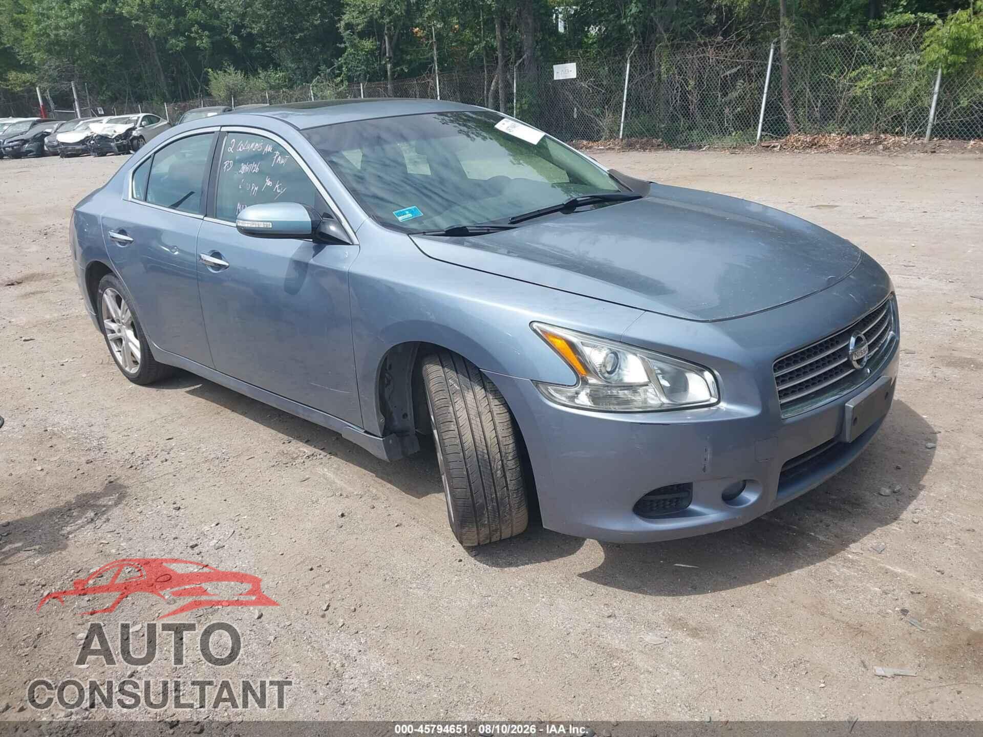 NISSAN MAXIMA 2011 - 1N4AA5AP2BC826446