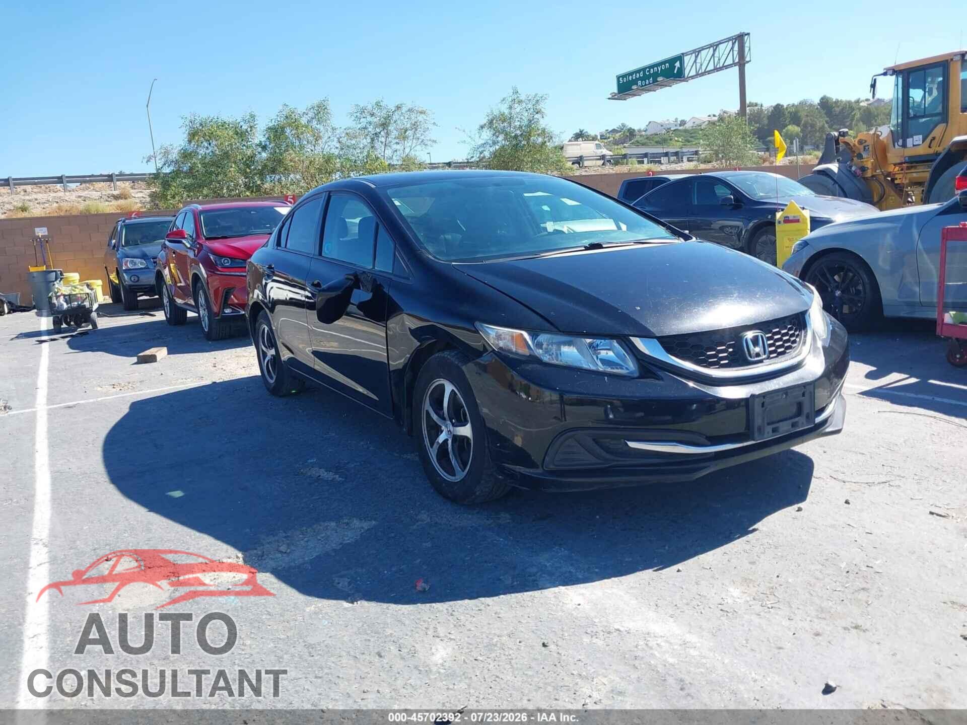 HONDA CIVIC 2015 - 19XFB2F74FE262009