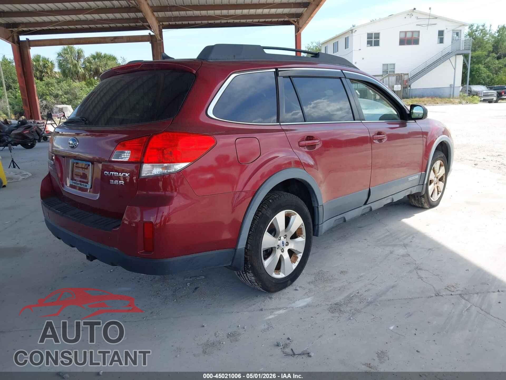 SUBARU OUTBACK 2012 - 4S4BRDLC0C2250872