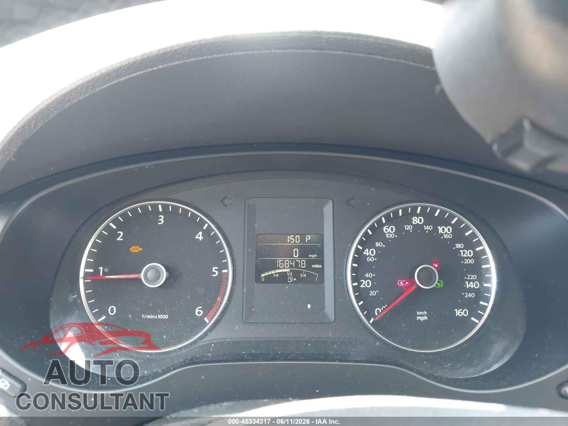 VOLKSWAGEN JETTA 2012 - 3VWLL7AJ6CM036276
