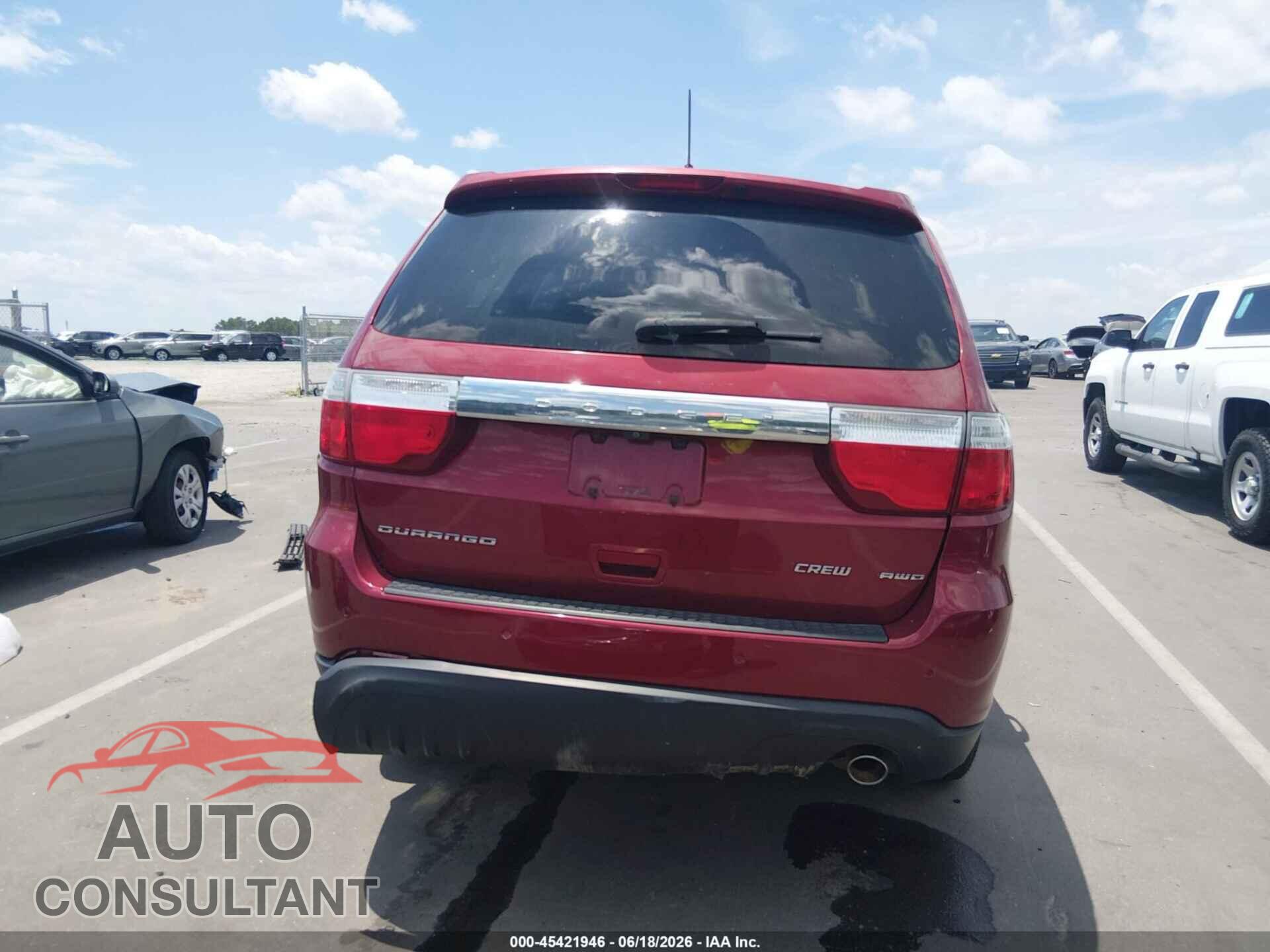 DODGE DURANGO 2013 - 1C4RDJDG5DC674397