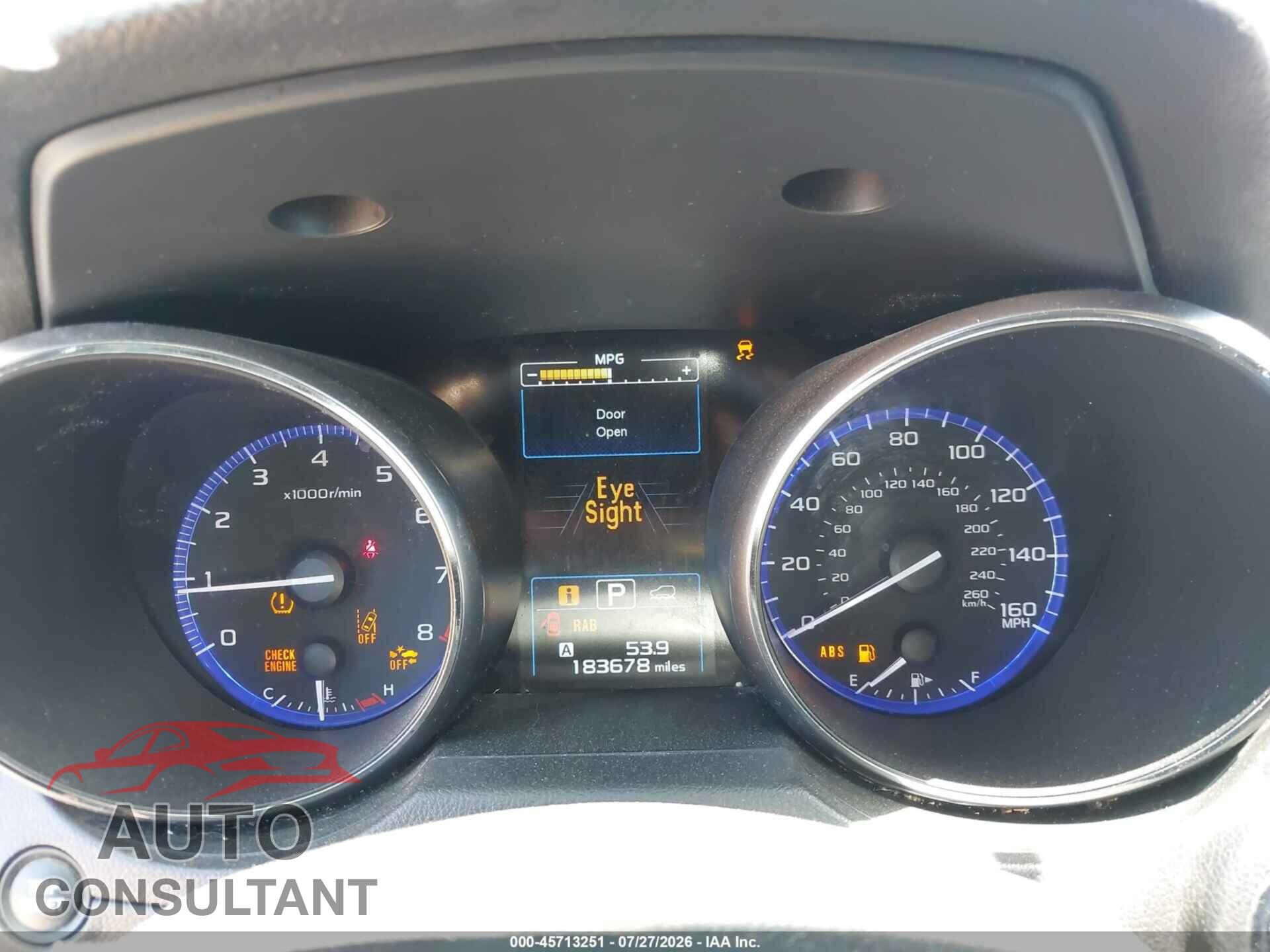 SUBARU OUTBACK 2017 - 4S4BSENC2H3314421
