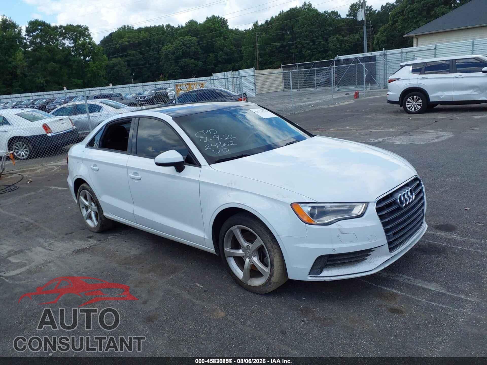AUDI A3 2015 - WAUACGFF5F1124362