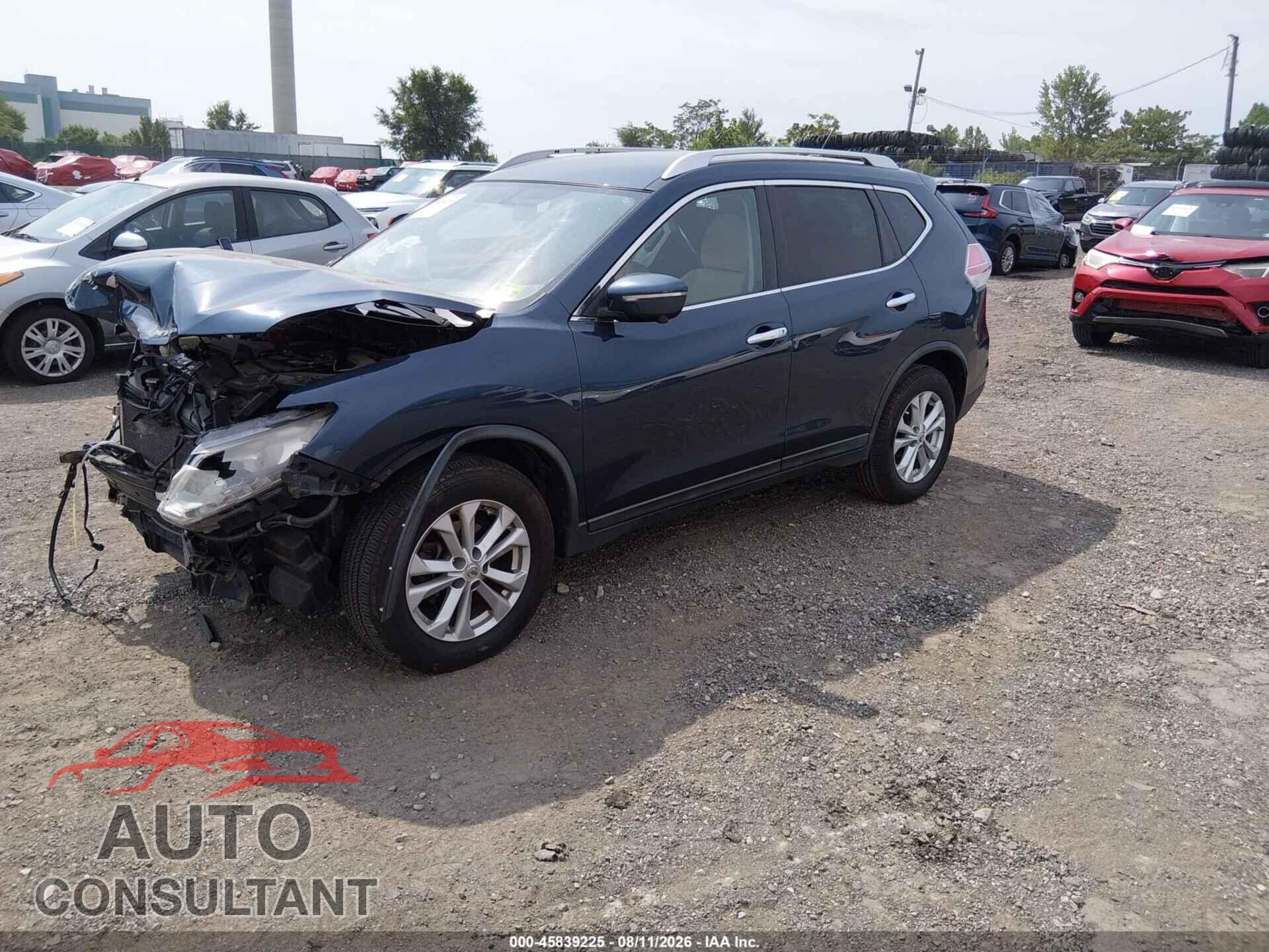 NISSAN ROGUE 2015 - KNMAT2MT0FP533039