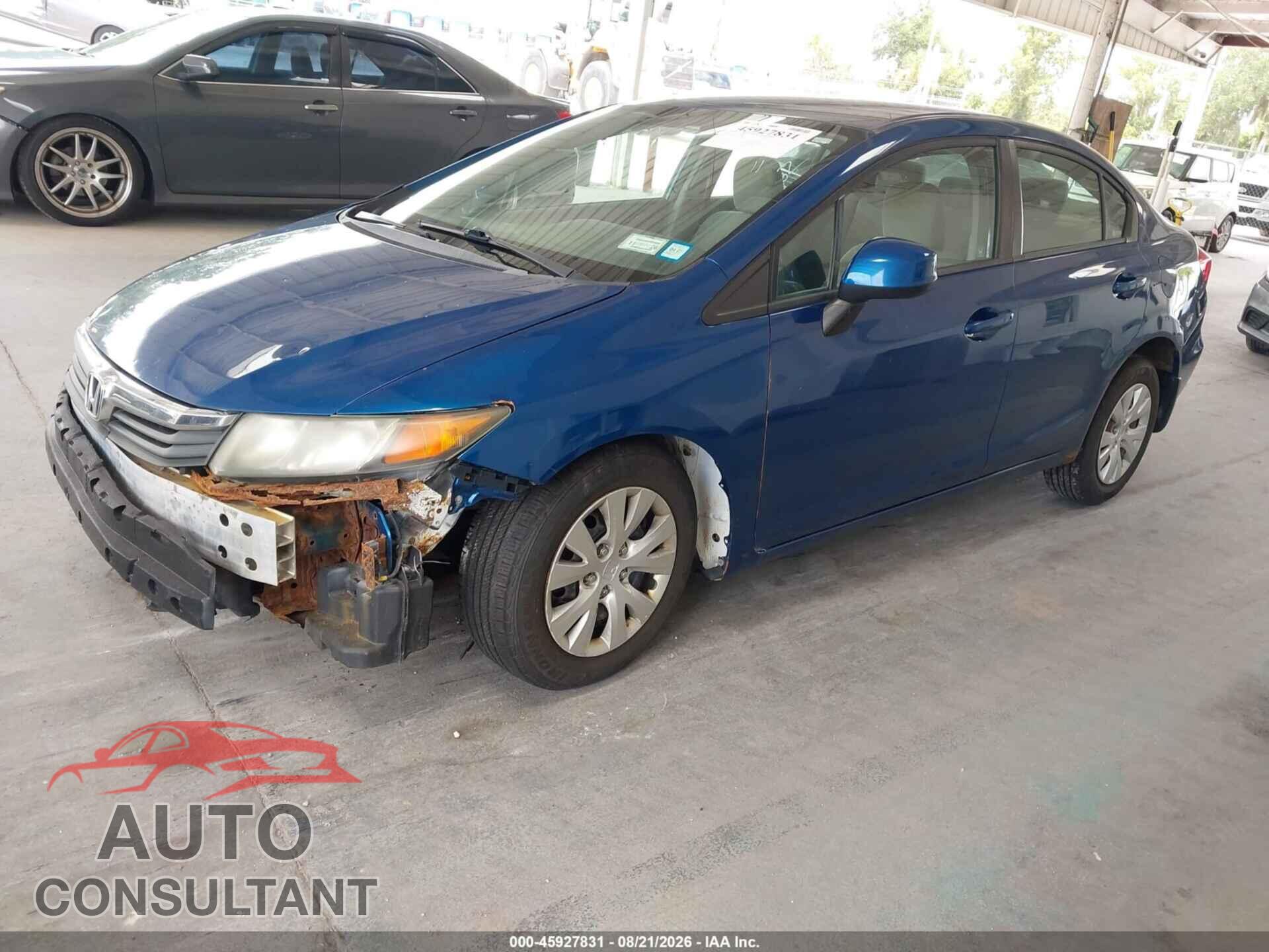 HONDA CIVIC 2012 - 19XFB2F5XCE367356