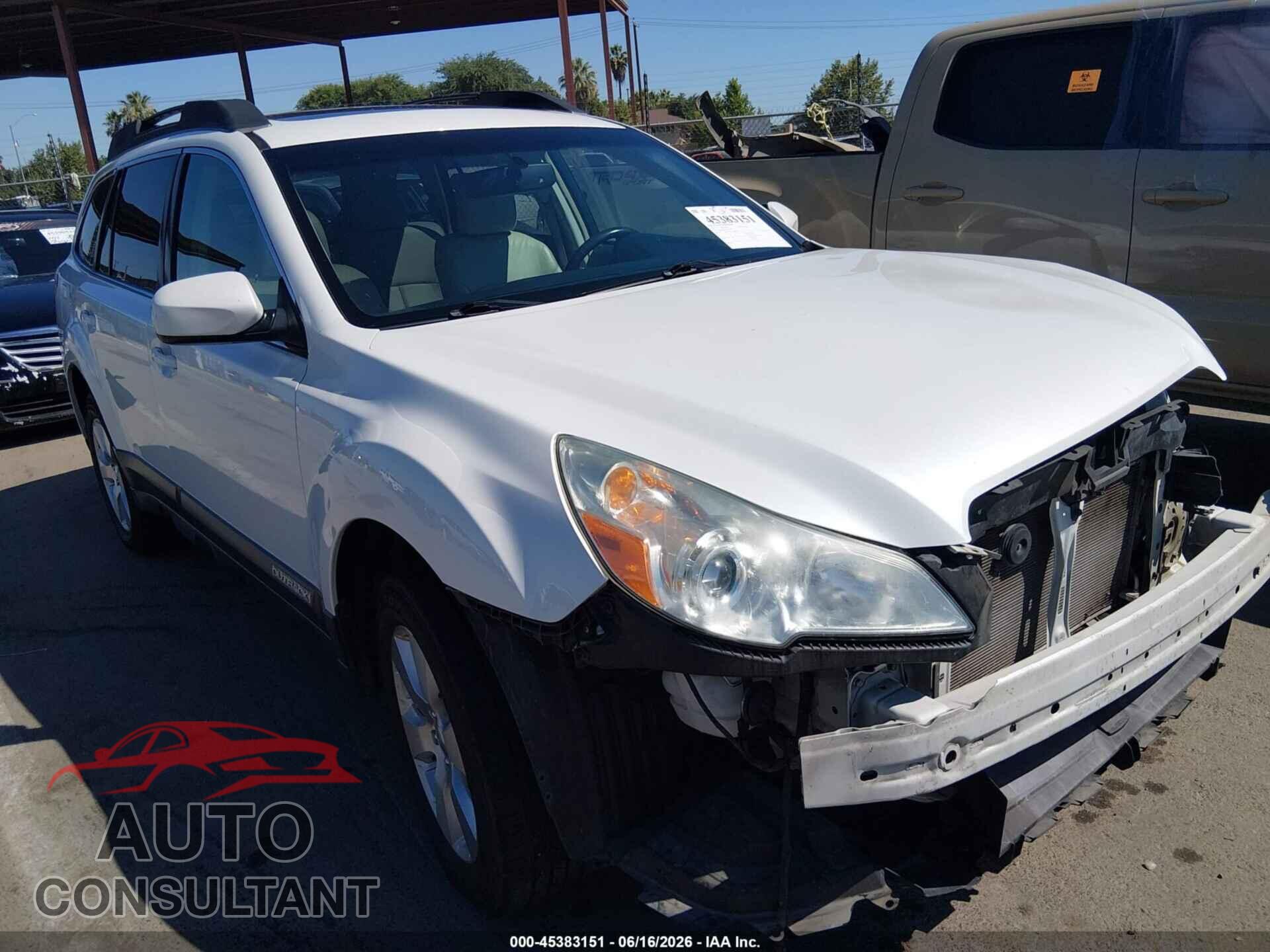 SUBARU OUTBACK 2011 - 4S4BRDKC6B2377819