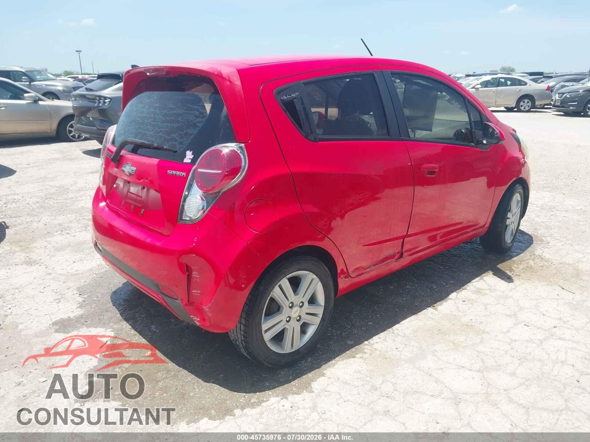 CHEVROLET SPARK 2013 - KL8CD6S94DC568085