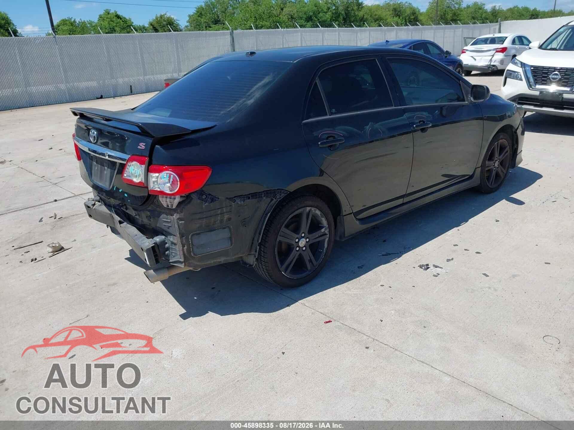 TOYOTA COROLLA 2013 - 5YFBU4EE7DP198225