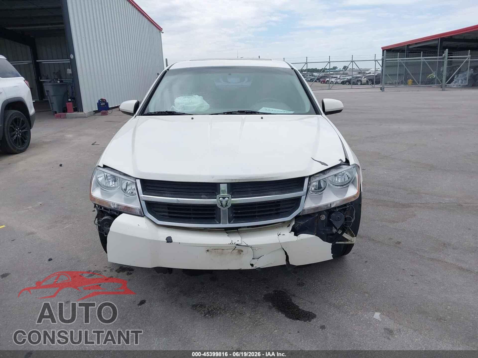 DODGE AVENGER 2010 - 1B3CC1FB1AN216142