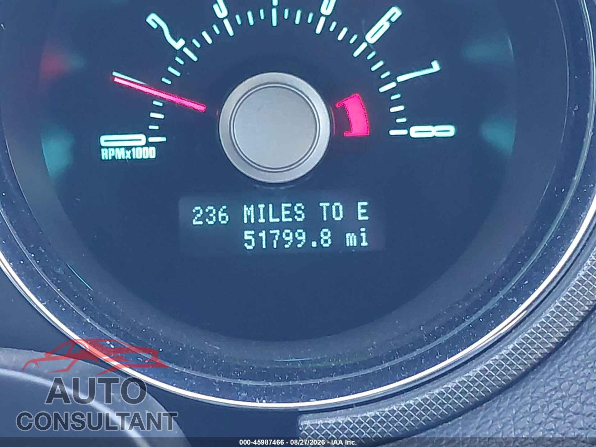 FORD MUSTANG 2012 - 1ZVBP8EM7C5257823