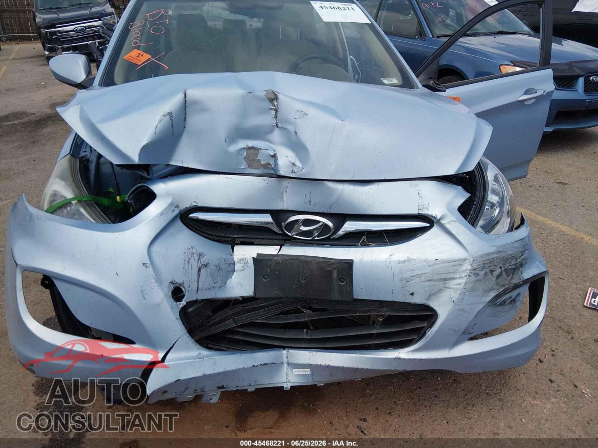 HYUNDAI ACCENT 2012 - KMHCT4AE5CU109195