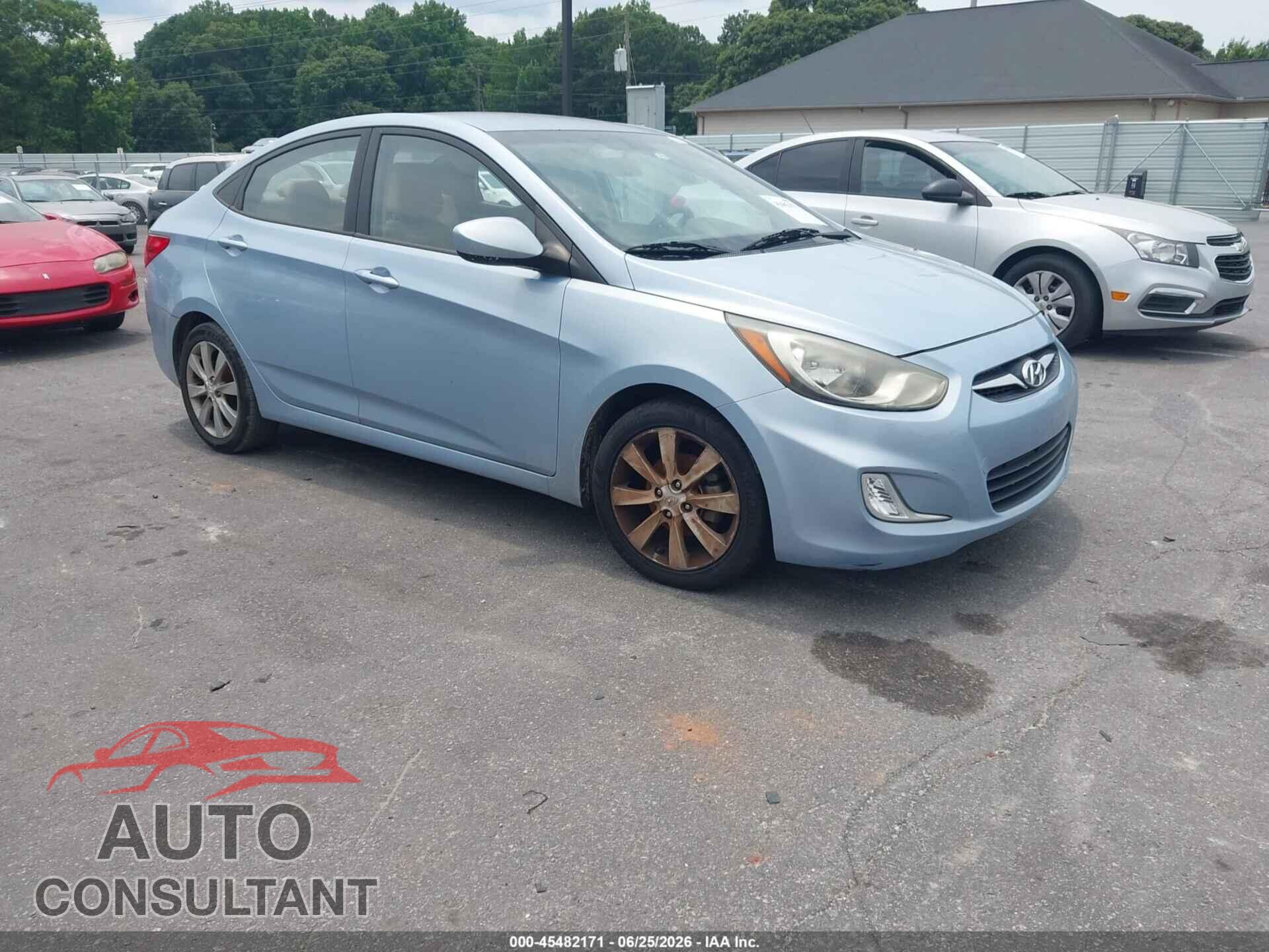 HYUNDAI ACCENT 2012 - KMHCU4AE6CU101071