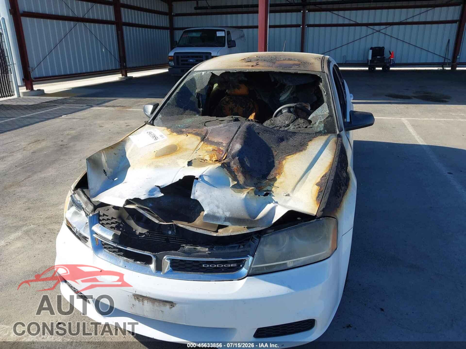 DODGE AVENGER 2012 - 1C3CDZAB8CN128150