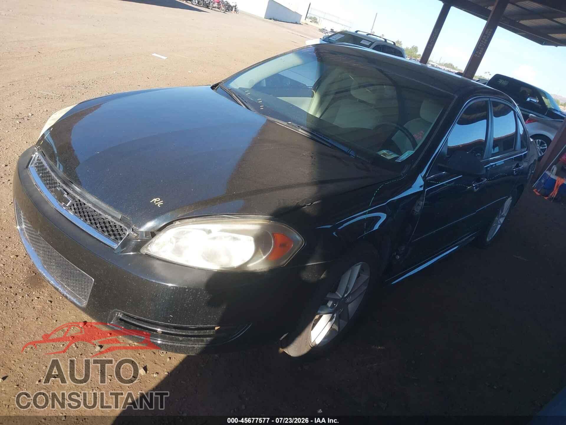 CHEVROLET IMPALA 2012 - 2G1WF5E36C1150771