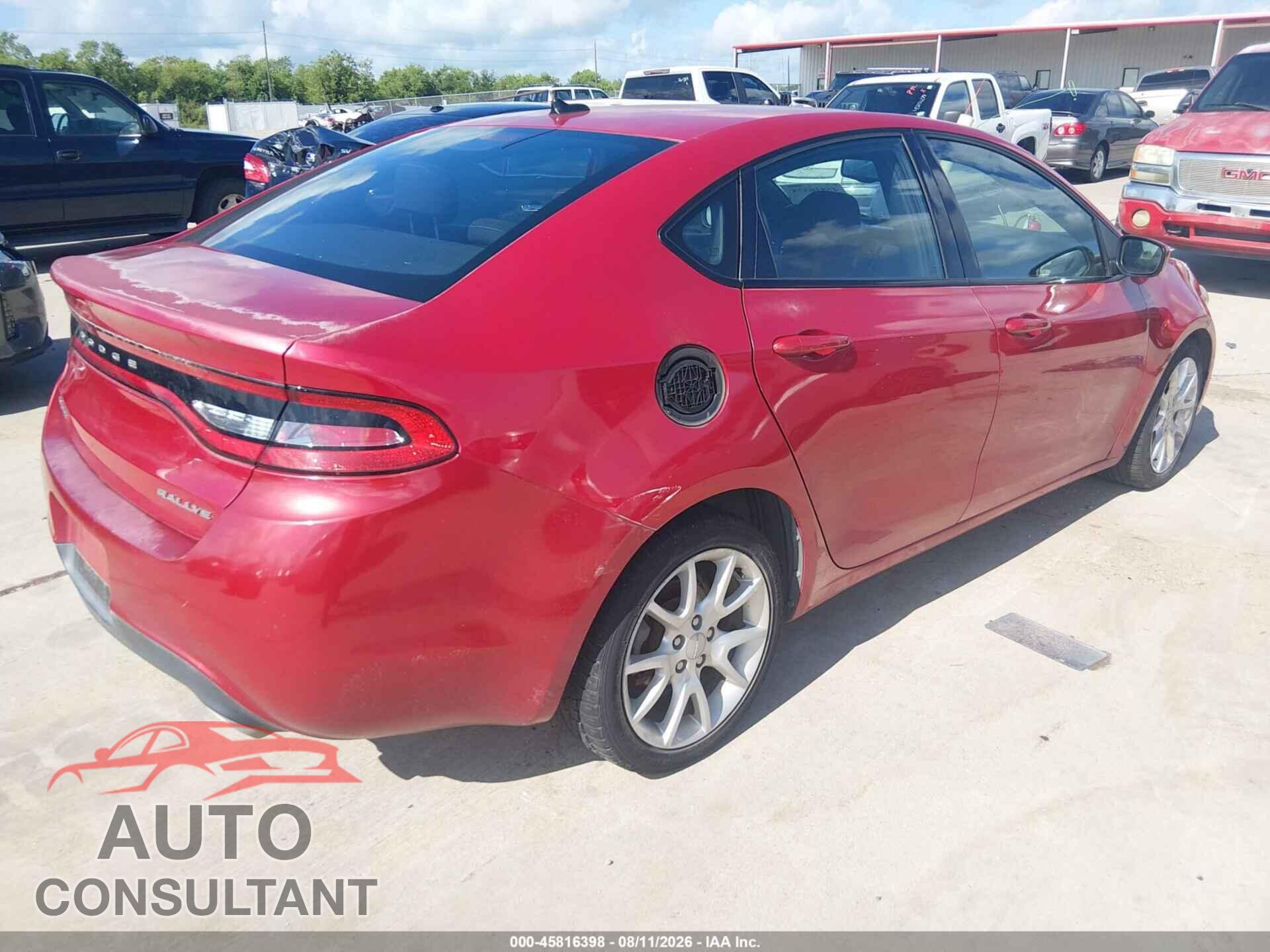 DODGE DART 2013 - 1C3CDFBA2DD142928