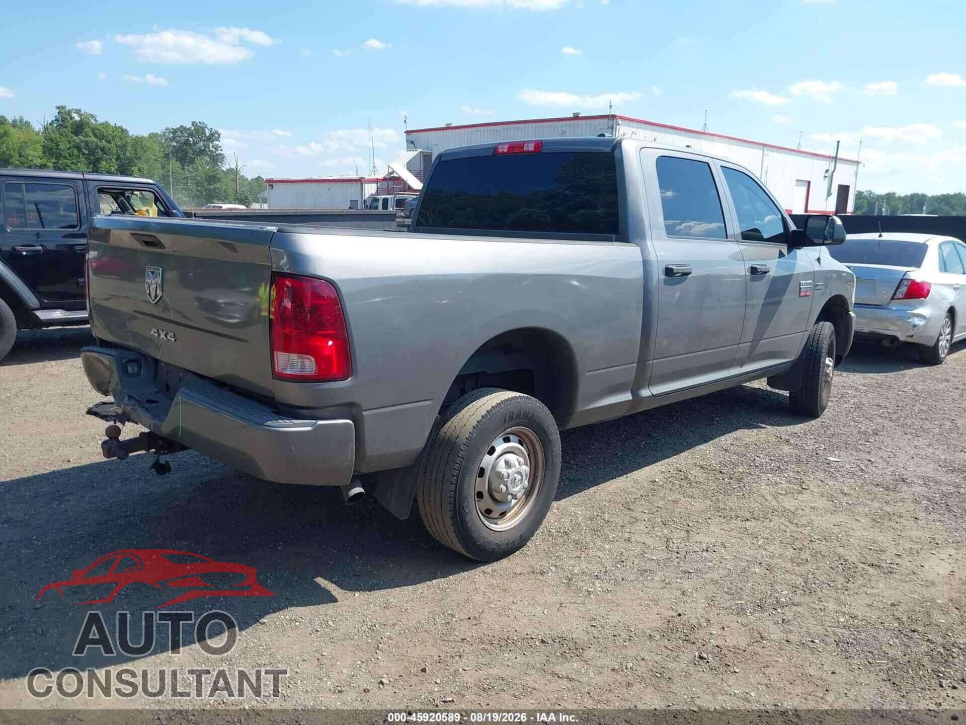 DODGE RAM 2500 2010 - 3D7TT2CT8AG122372