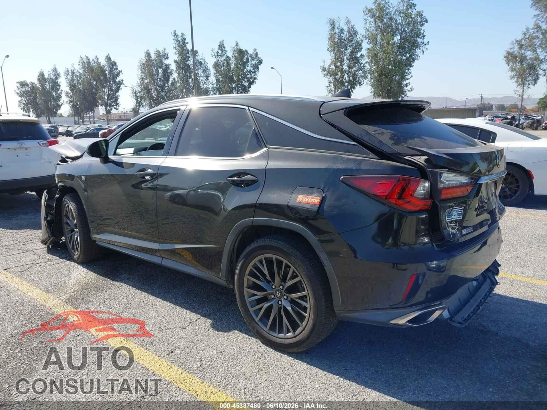 LEXUS RX 350 2017 - 2T2ZZMCAXHC043749