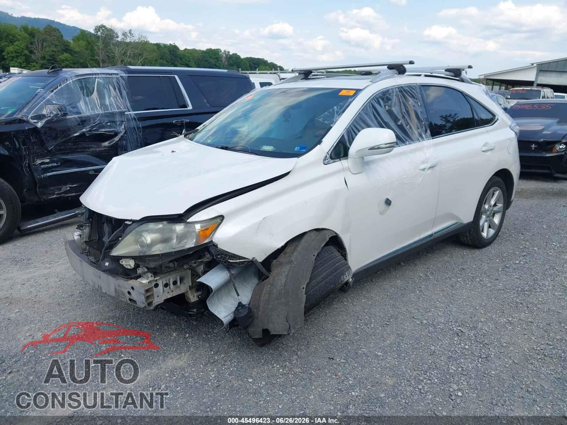 LEXUS RX 350 2011 - 2T2BK1BA8BC109387