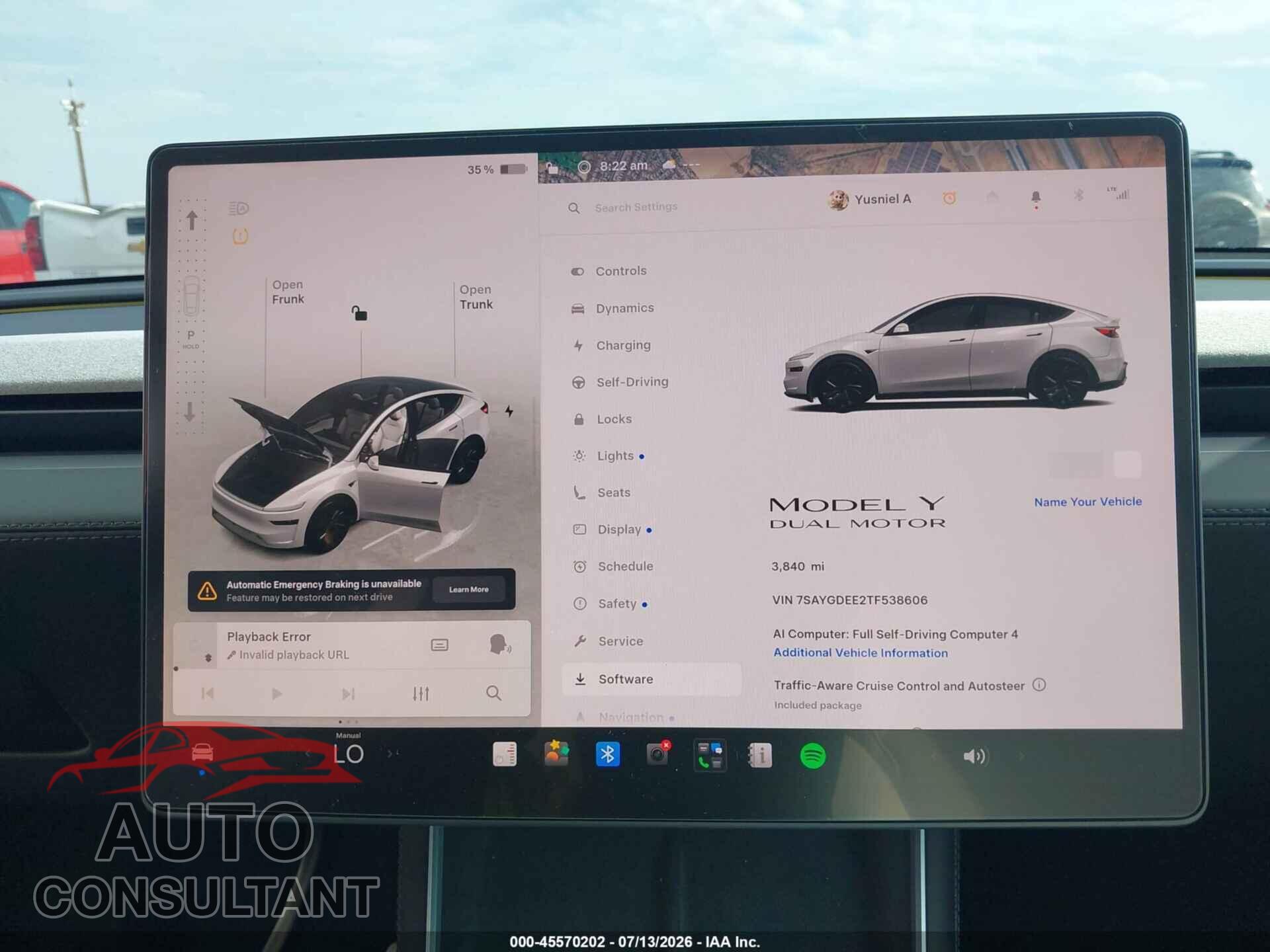 TESLA MODEL Y 2026 - 7SAYGDEE2TF538606