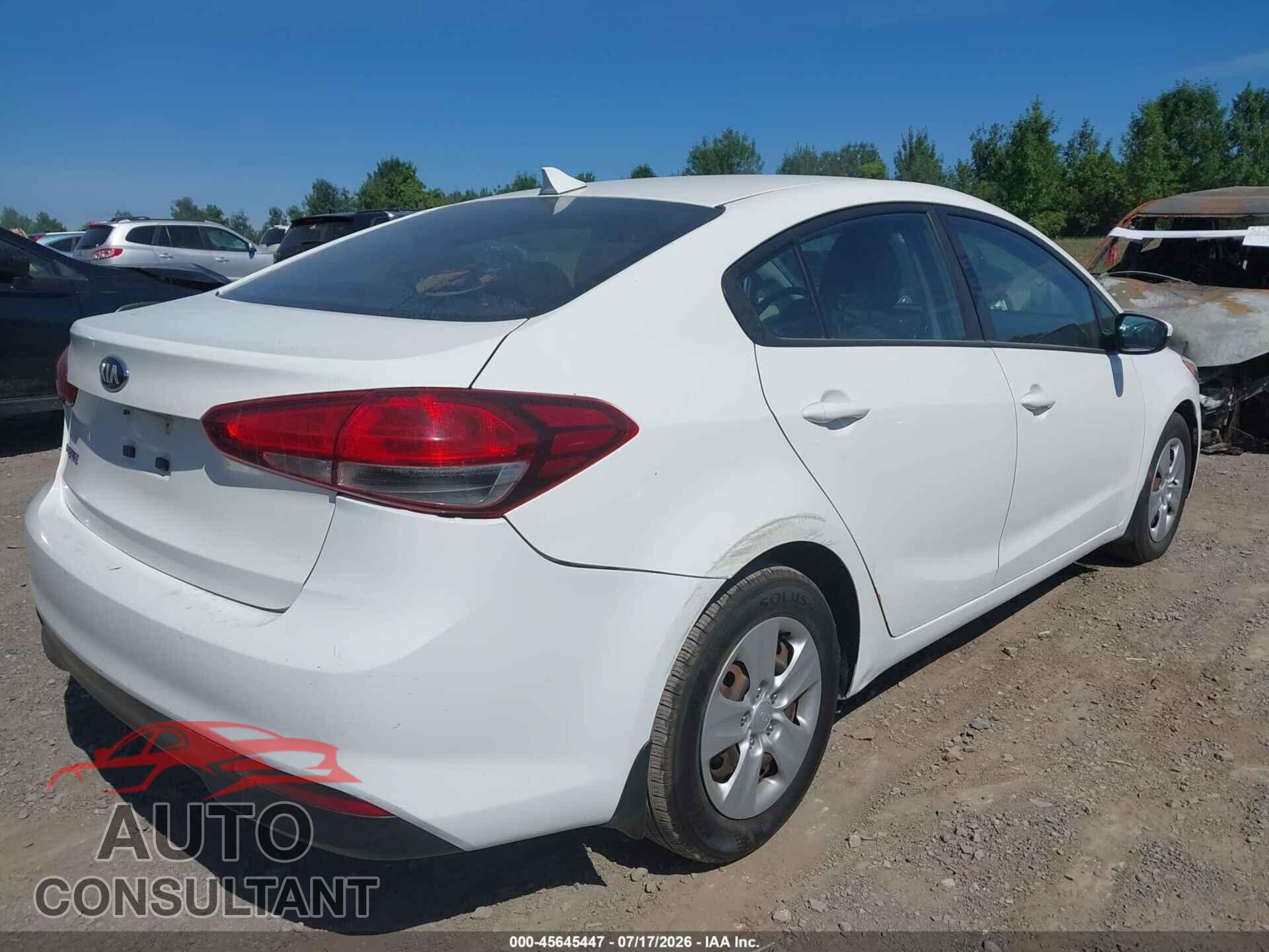 KIA FORTE 2017 - 3KPFK4A72HE089287