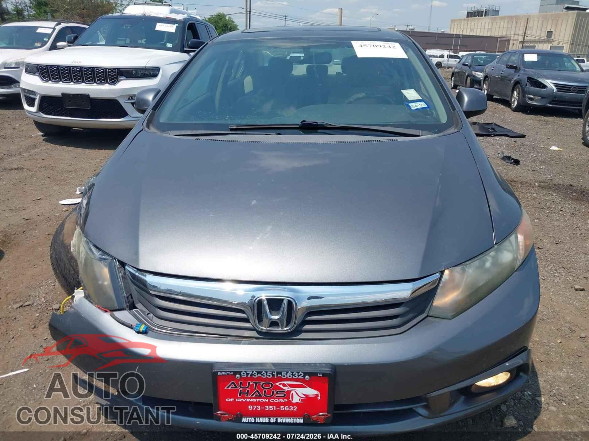 HONDA CIVIC 2012 - 19XFB2F84CE348750
