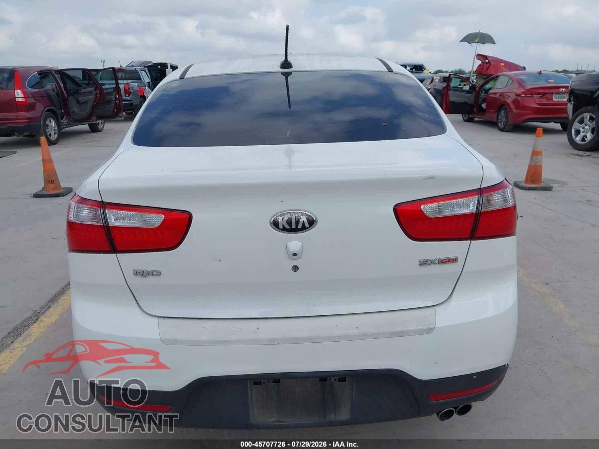 KIA RIO 2013 - KNADN4A38D6271083
