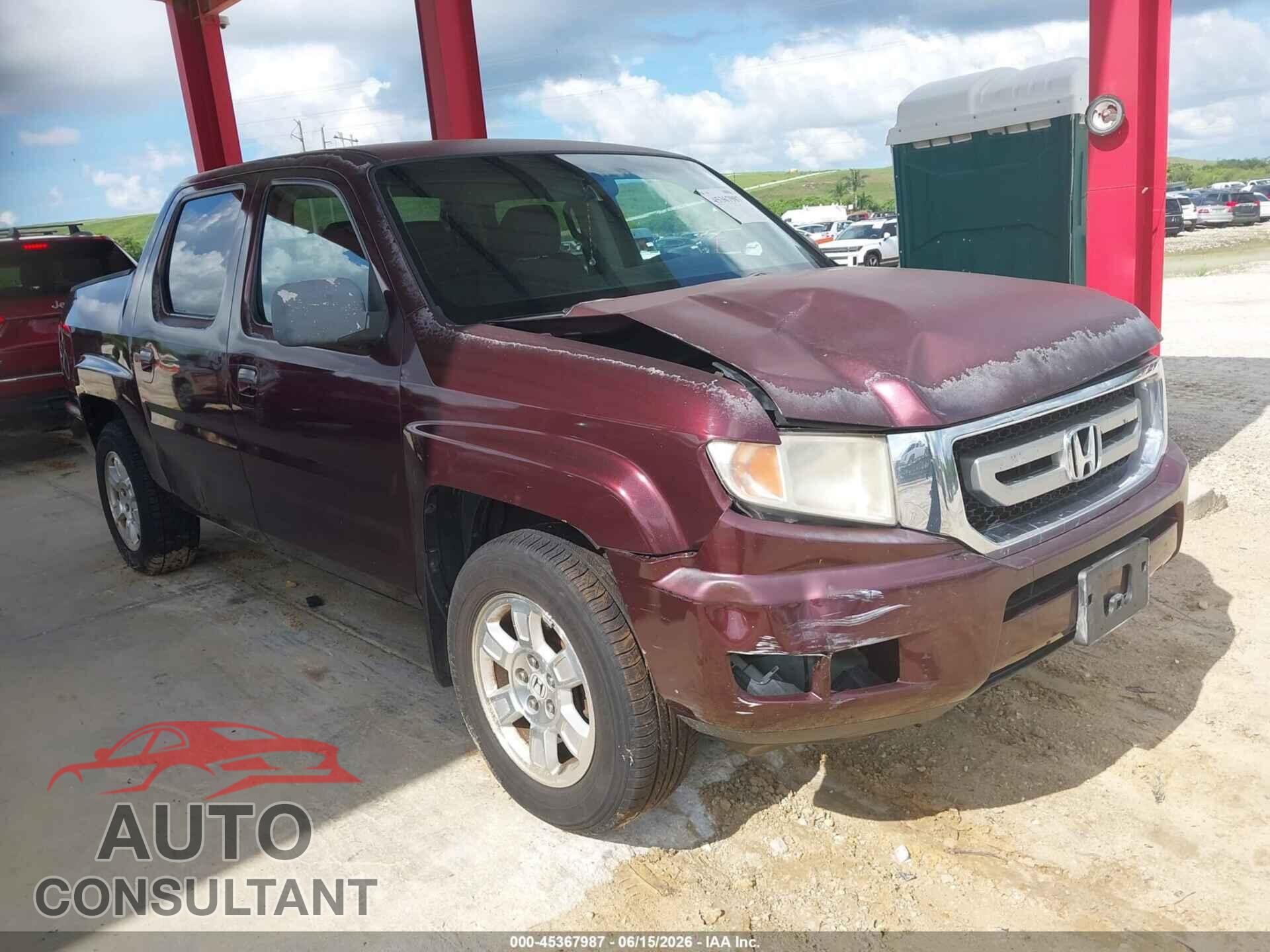 HONDA RIDGELINE 2010 - 5FPYK1F42AB009483