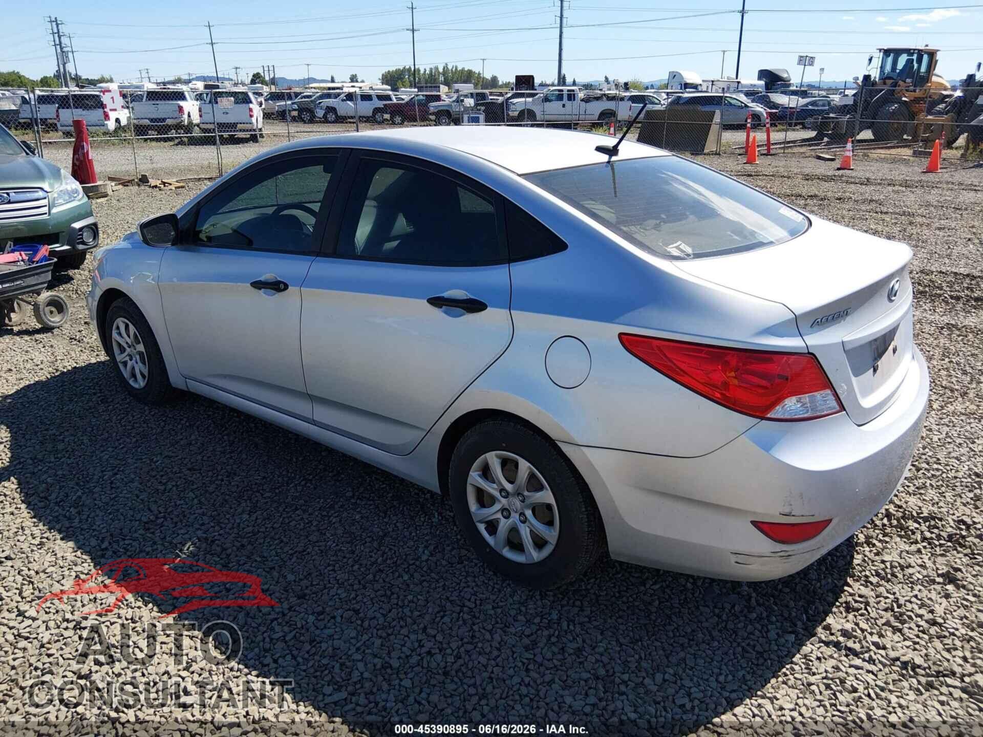 HYUNDAI ACCENT 2012 - KMHCT4AE4CU083334