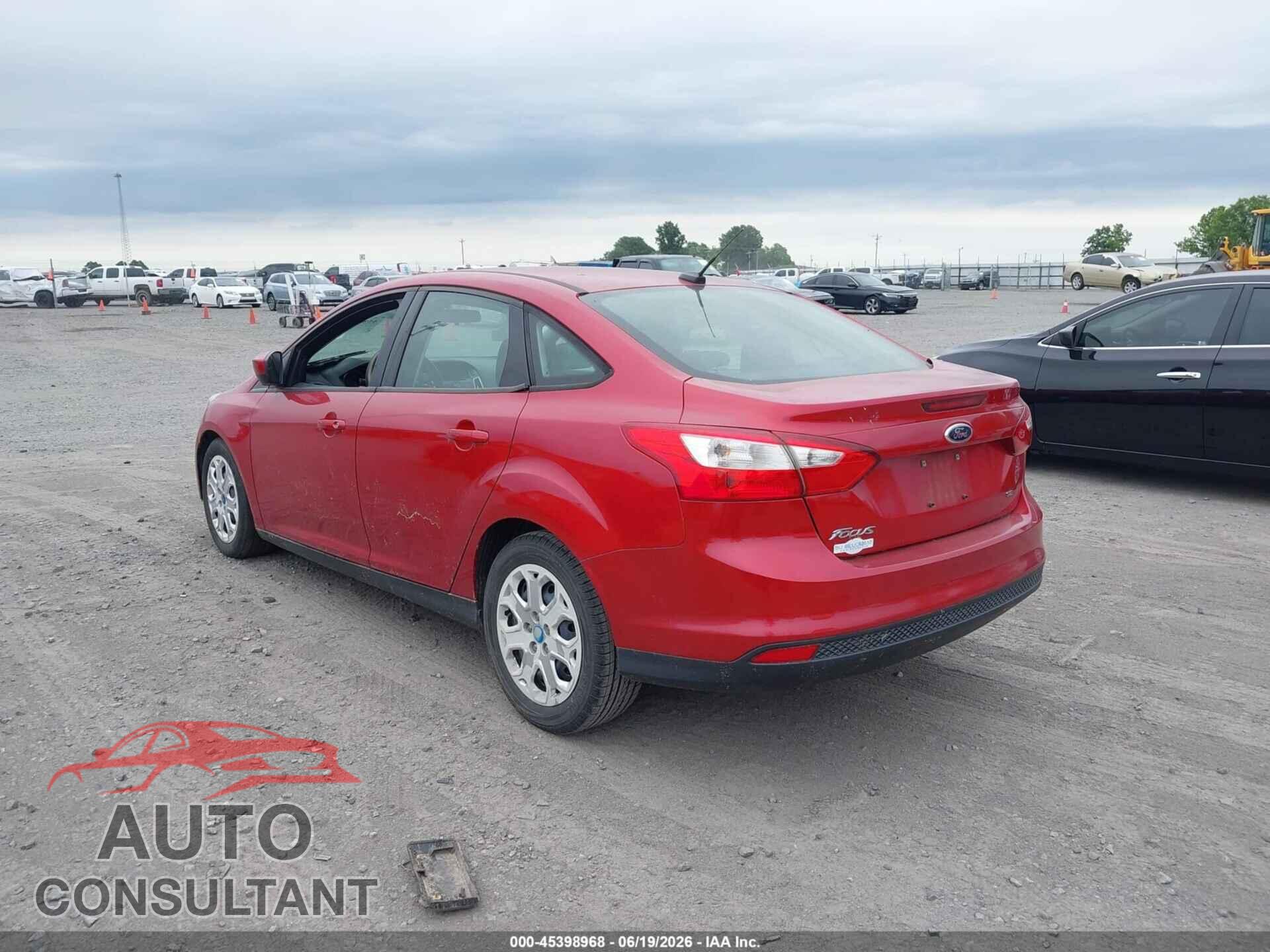 FORD FOCUS 2012 - 1FAHP3F26CL320893