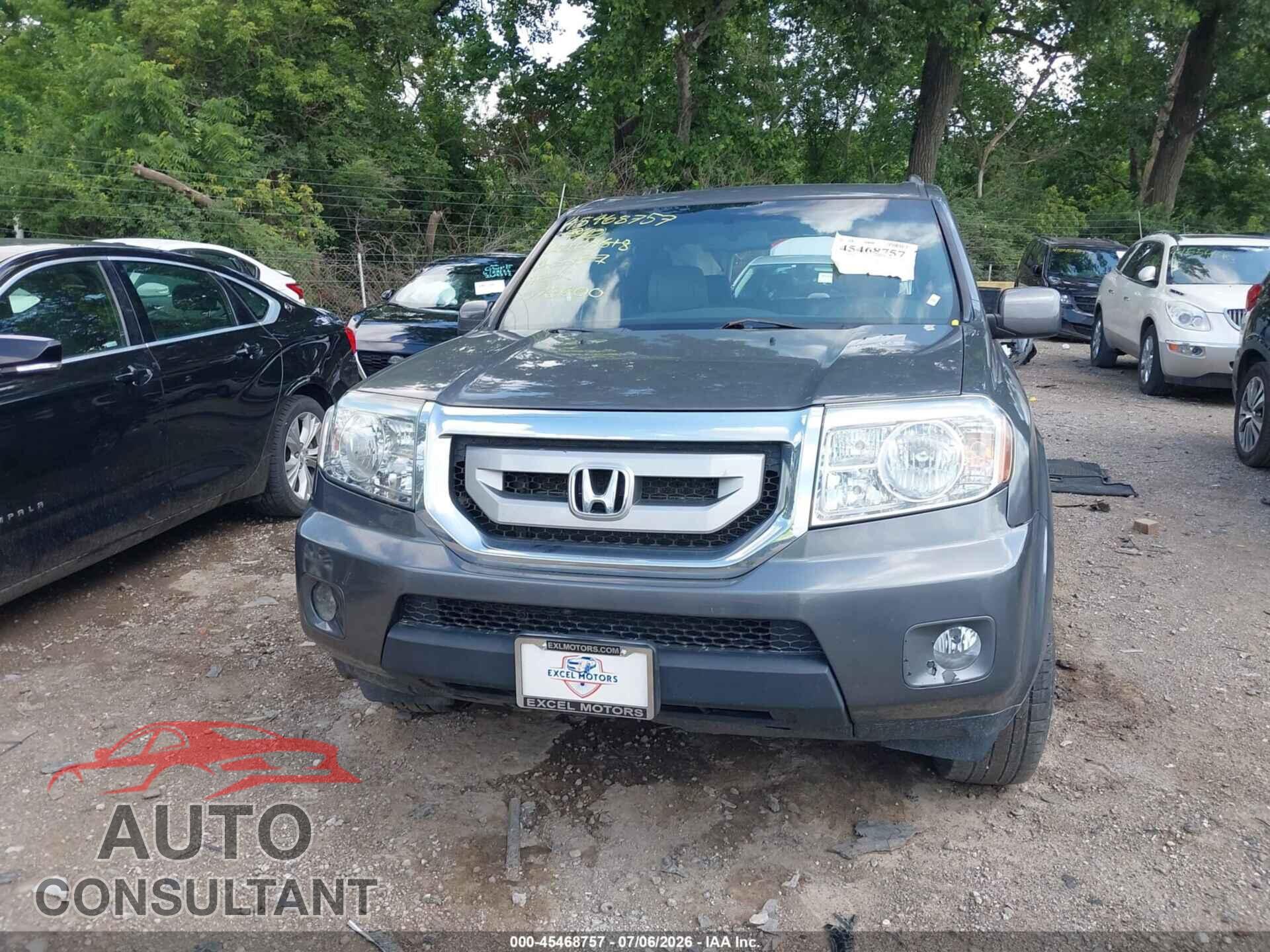 HONDA PILOT 2011 - 5FNYF4H59BB078600
