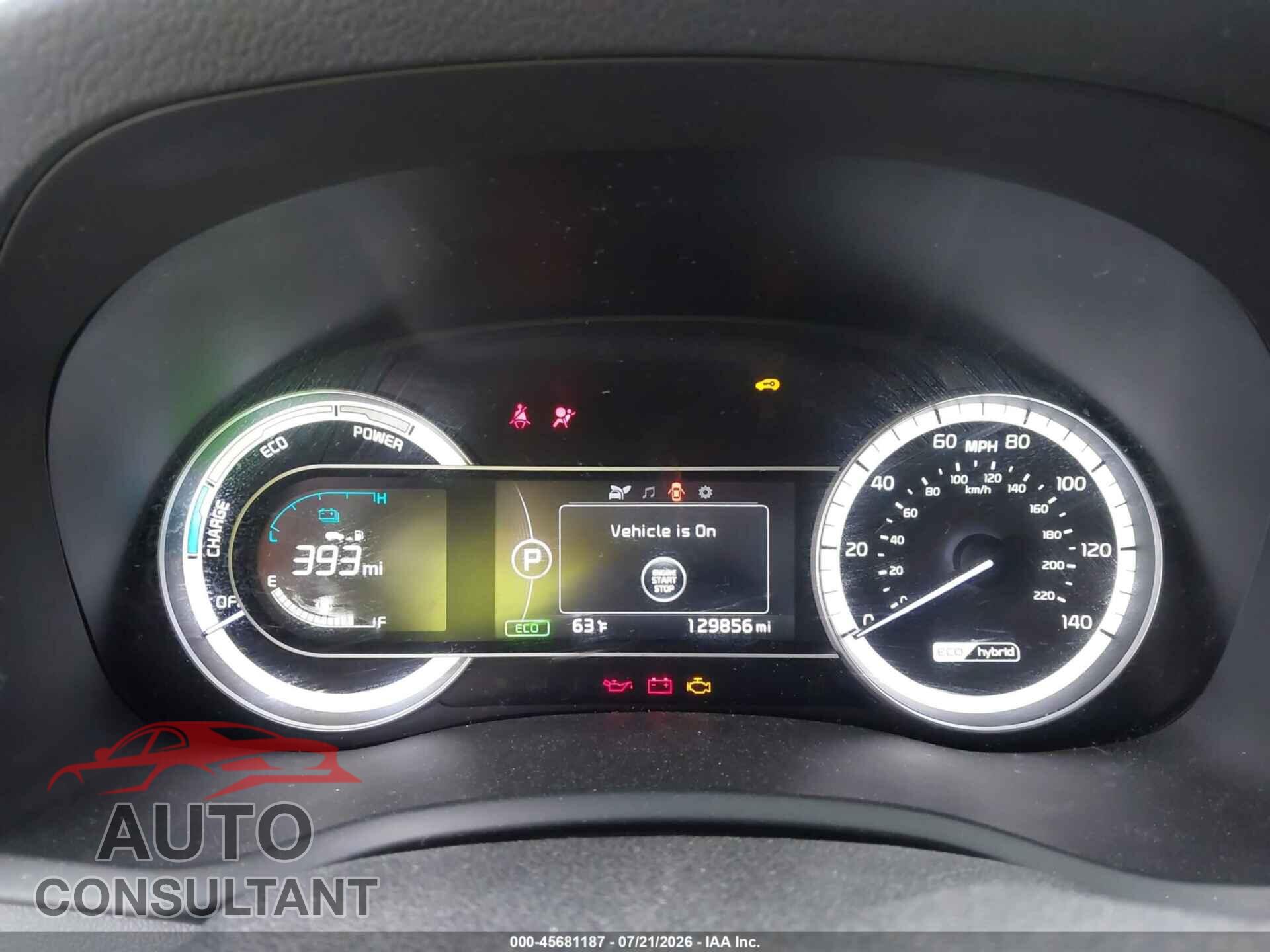 KIA NIRO 2019 - KNDCB3LC8K5249327