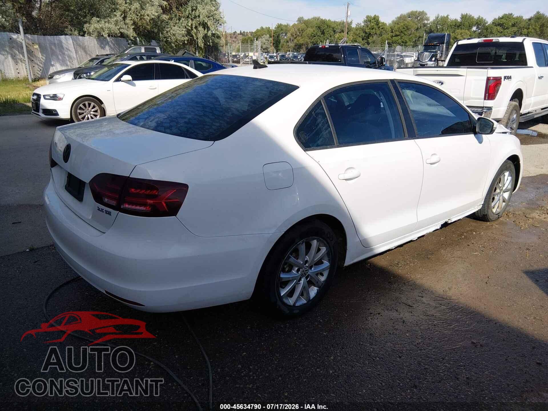 VOLKSWAGEN JETTA 2012 - 3VWBX7AJ0CM306280